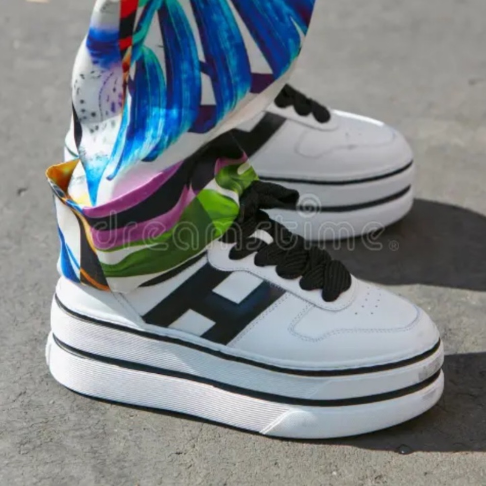 Coco Rossino Silver and Black Platform Sneakers - Picture 13 of 13